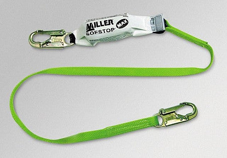 Miller 6 ft. Lanyard w/ Double SofStop Shock Absorbers - 2 Locking Sna ...