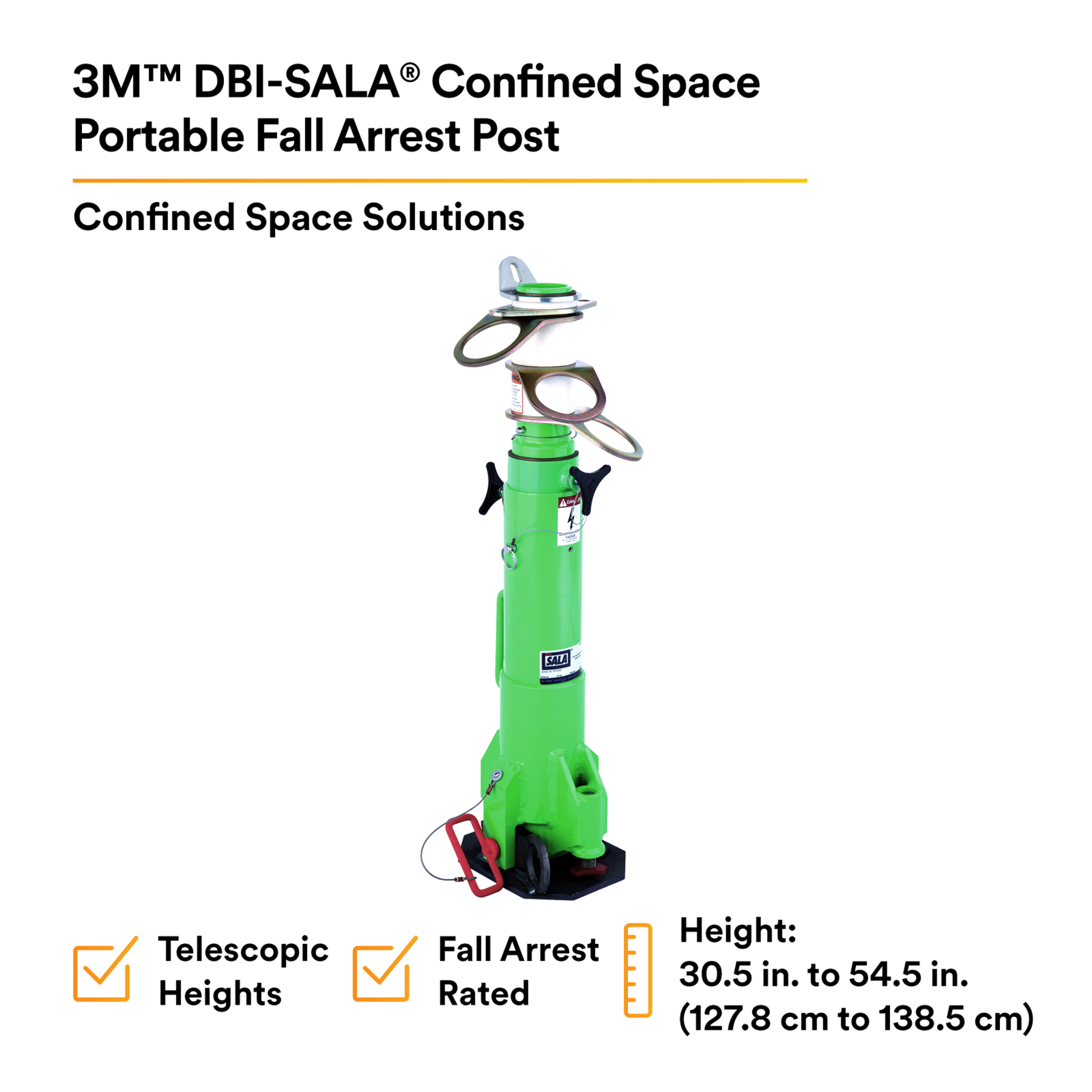 3M DBI-SALA Confined Space Portable Fall Arrest Post - 8516691 – Jendco ...