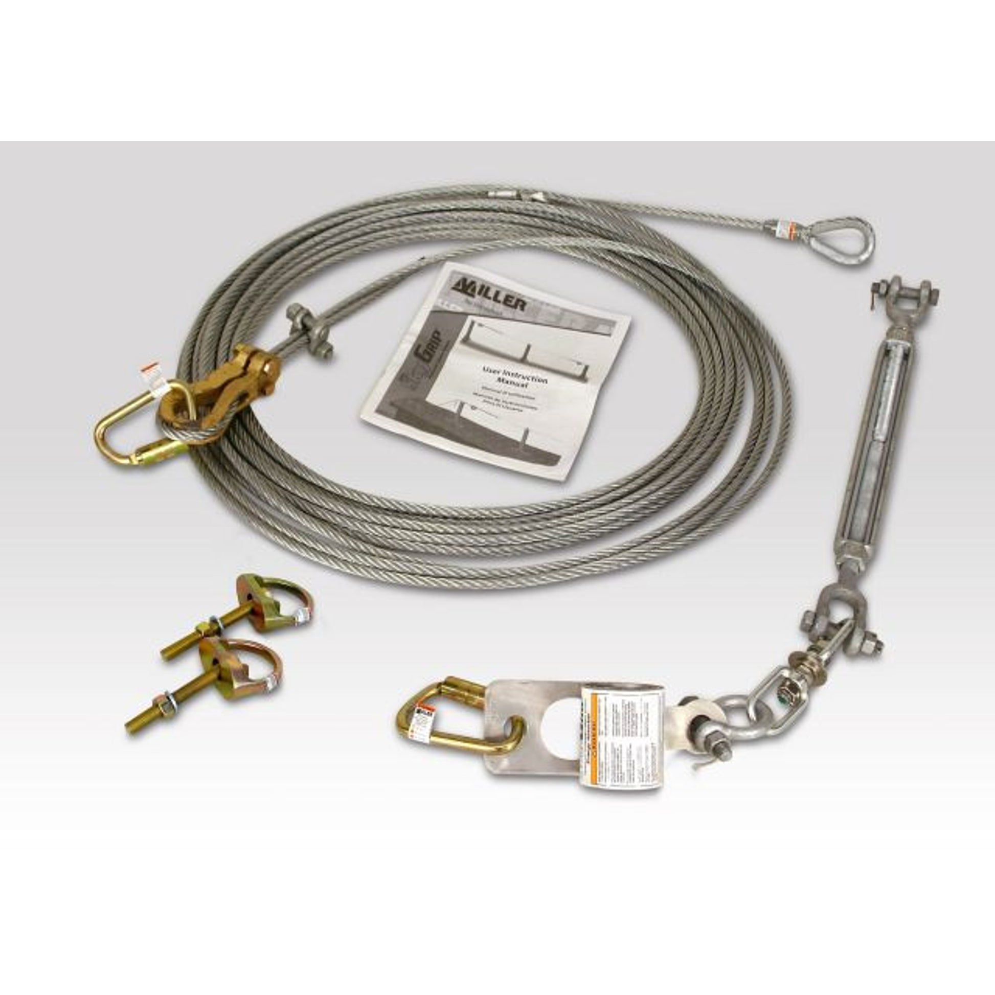 Miller SkyGrip Galvanized Horizontal Lifeline Kit with Anchor Shackles ...