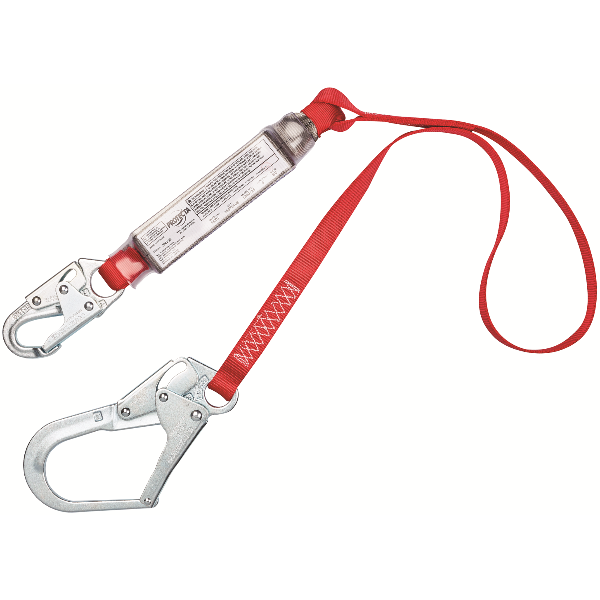 3M Protecta Shock Absorbing Lanyard - Rebar Hook - 6ft (1.8m) - 134012 ...
