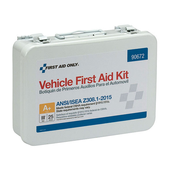 25-Person ANSI A+ Vehicle First Aid Kit - 90672 – Jendco Safety Supply