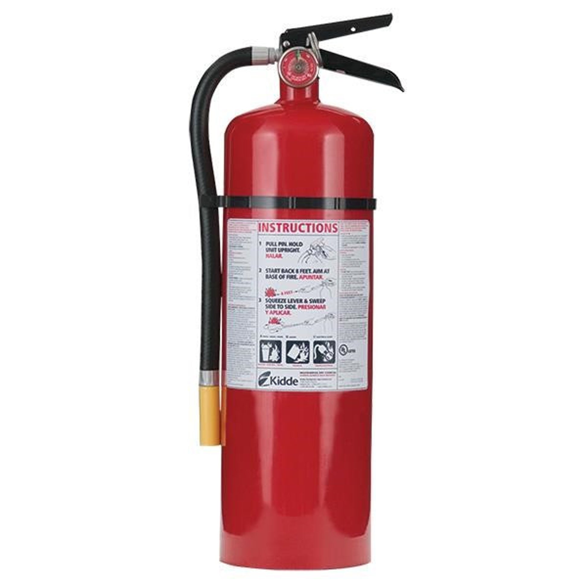 Kidde Pro Line 10 lb ABC Fire Extinguisher w/ Wall Hook - 466204K ...