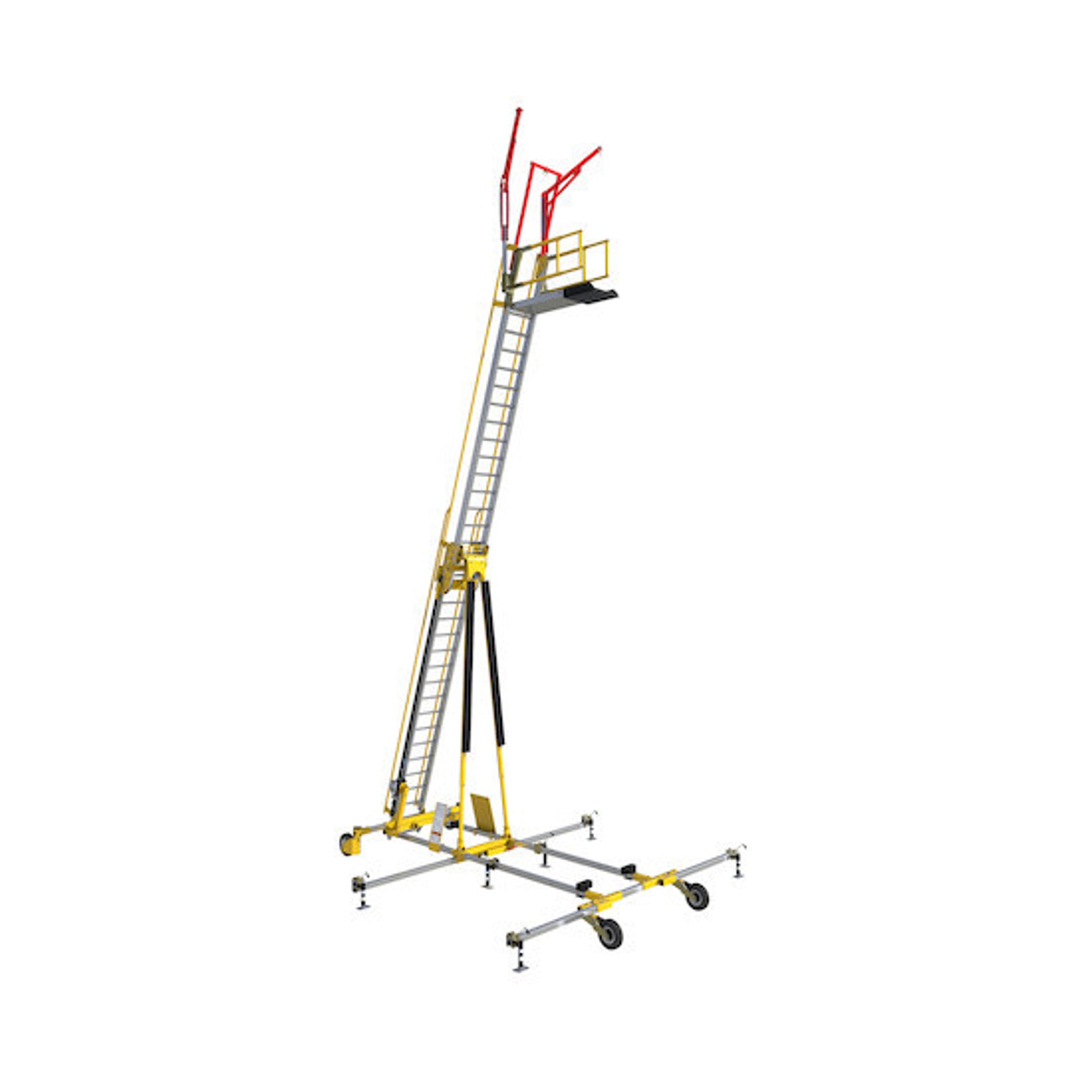 3M DBI-SALA FlexiGuard 10.75 ft to 15.5 ft Freestanding Ladder System ...