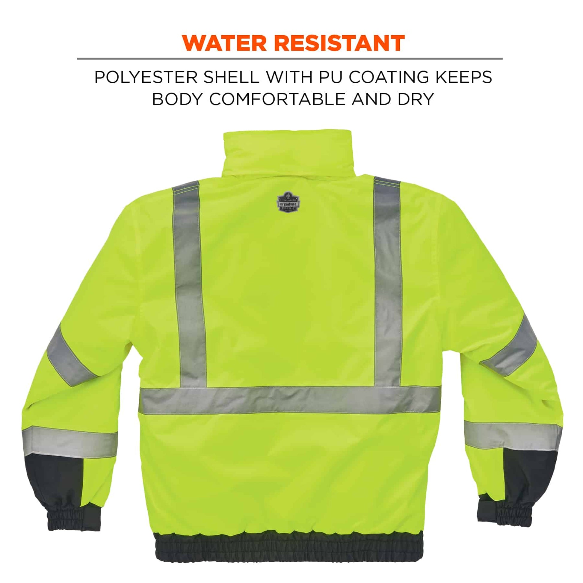 Ergodyne GloWear 8377 Hi-Vis Winter Bomber Jacket - Type R, Class 3 ...