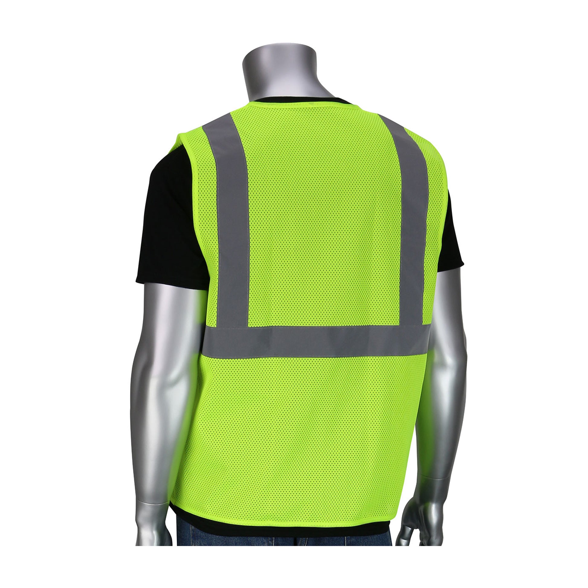 PIP ANSI Type R Class 2 Two Pocket Value Zipper Mesh Vest - 302-V200 ...