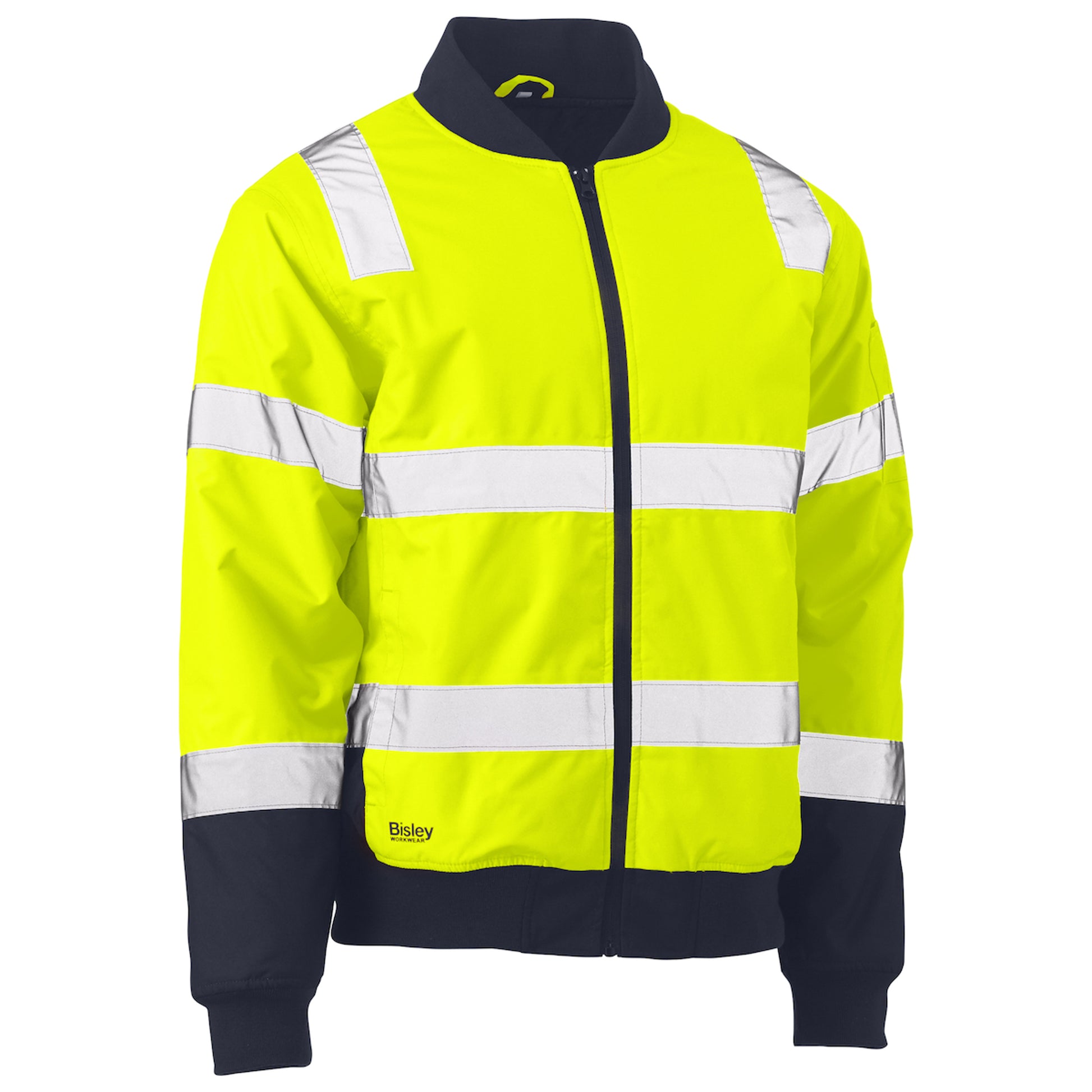 Bisley ANSI Type R Class 3 Bomber Jacket w/Built-In Padded Lining - Hi ...