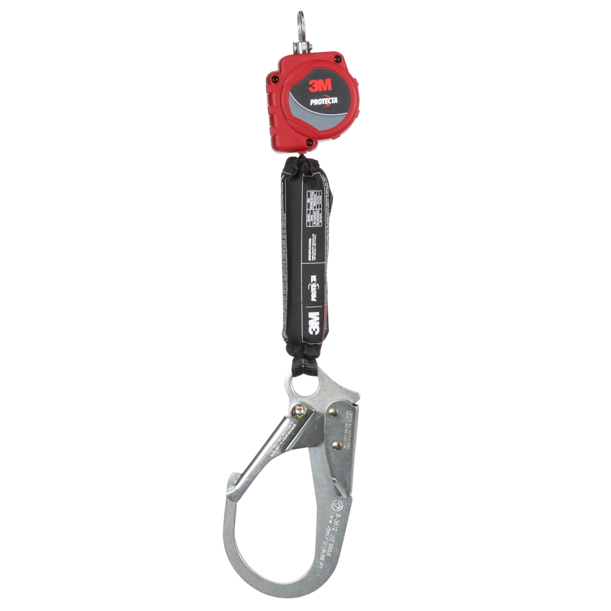 3M Protecta Self-Retracting Lifeline - Web - Steel Rebar Hook - 6 ft ...