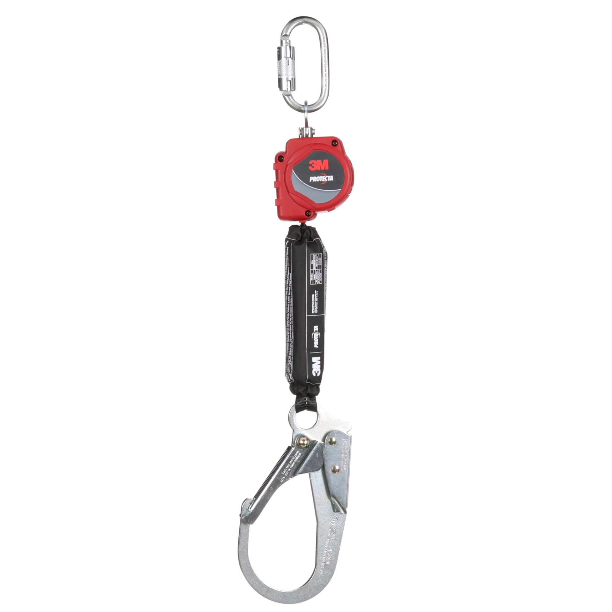 3M Protecta Self-Retracting Lifeline with Carabiner - Web - Steel Reba ...