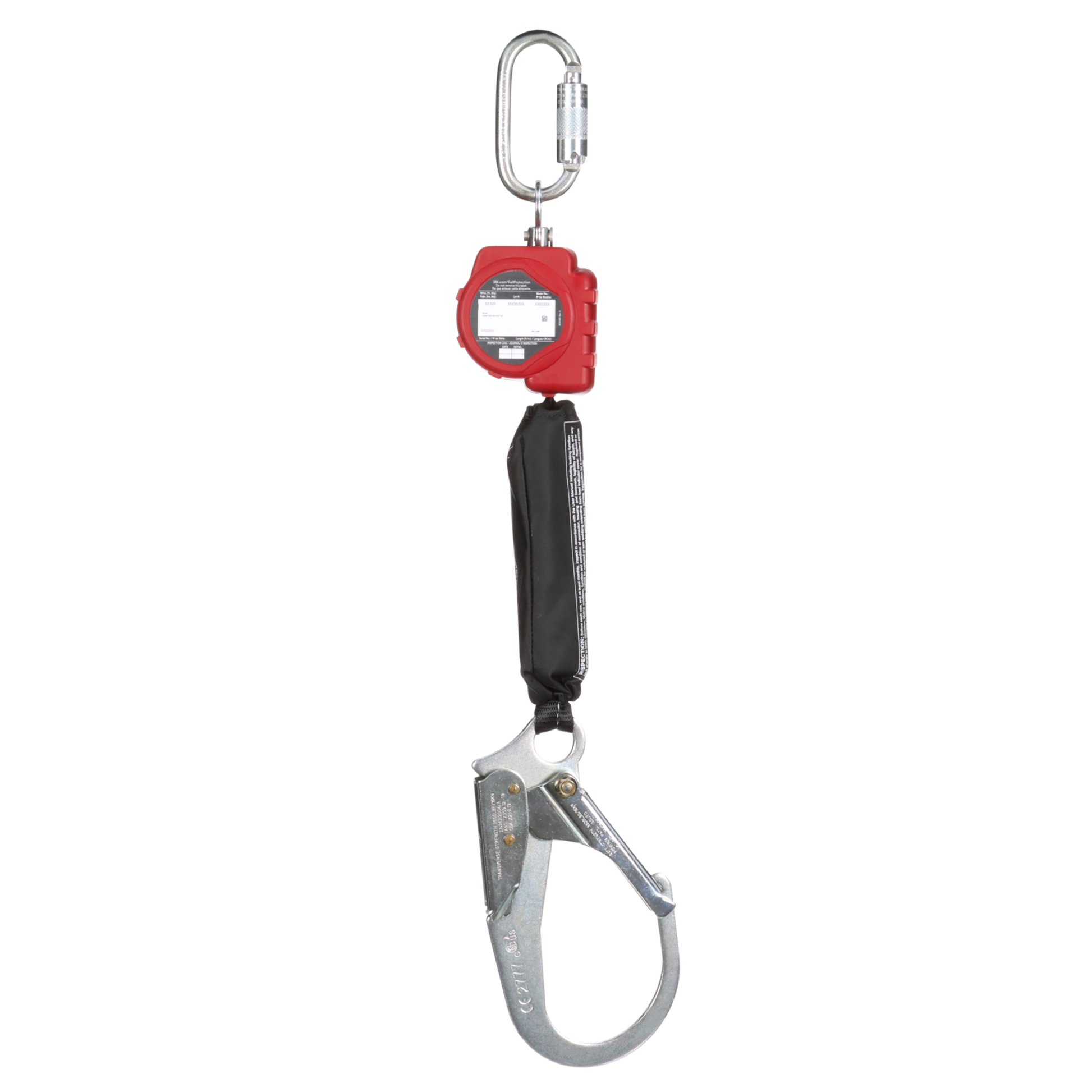 3M Protecta Self-Retracting Lifeline with Carabiner - Web - Steel Reba ...
