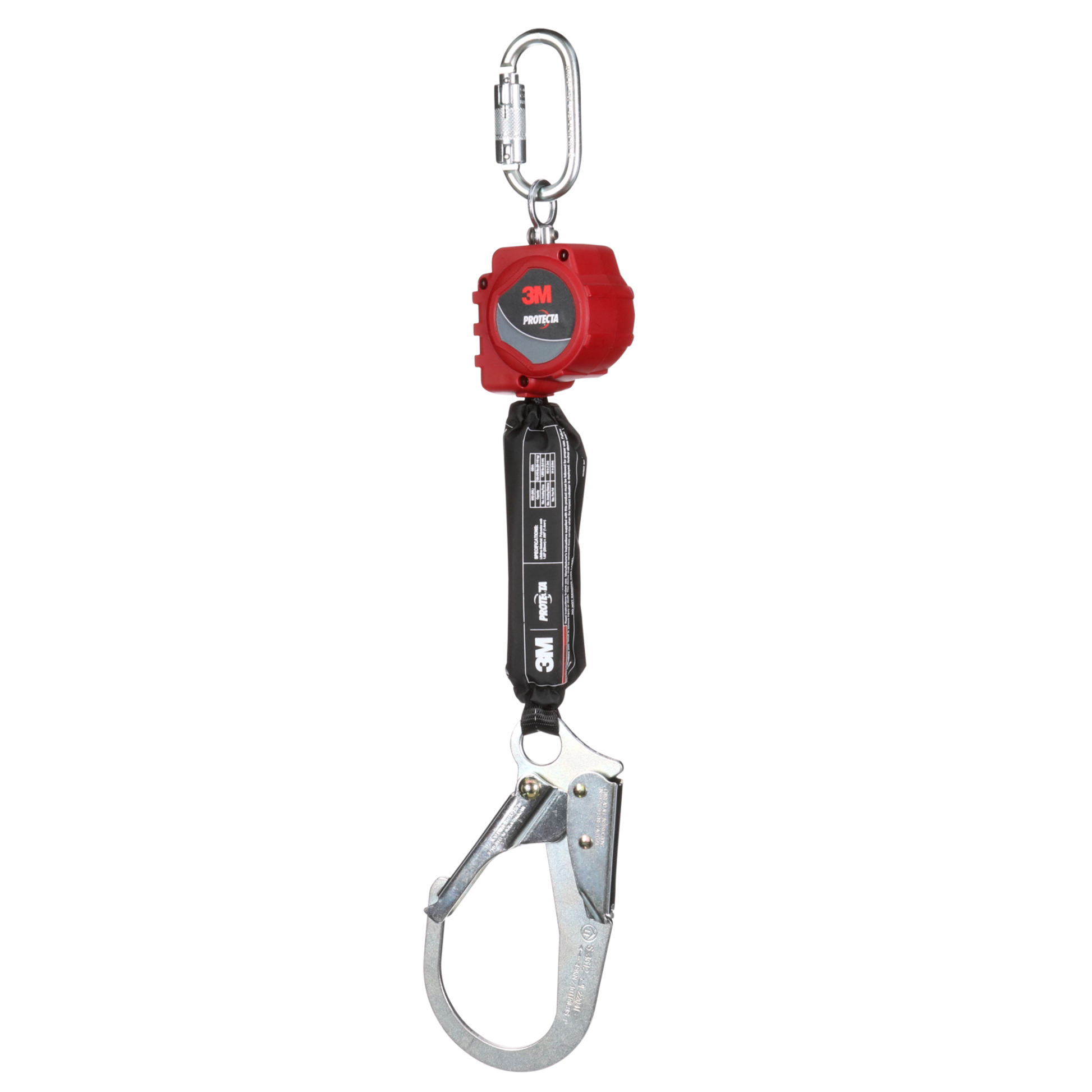 3M Protecta Self-Retracting Lifeline with Carabiner - Web - Steel Reba ...