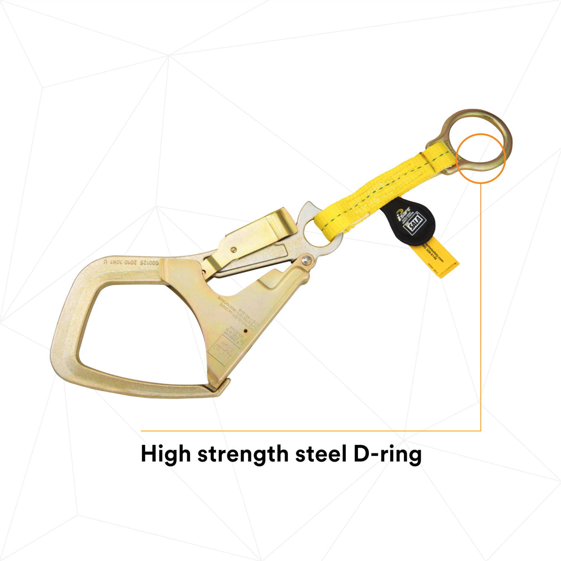 Wire Rope D Ring Extensions 3M DBI-SALA Web D-ring Extension Anchor - Polyester - 1.58 ft - 123130 ...
