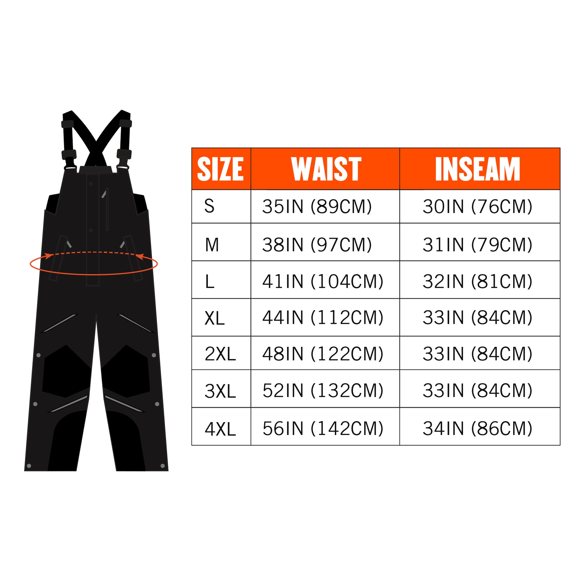 Ergodyne N-Ferno 6472 Insulated Bib Overalls - 300D Oxford Shell ...