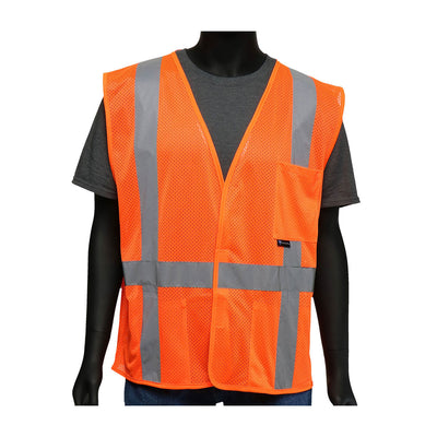 Viz-Up ANSI Type R Class 2 FR Treated Three Pocket Mesh Vest - Hi-Vis ...