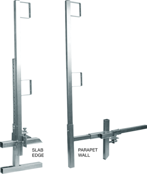 FallTech Portable Construction Guardrail Clamp and Post Set - 6040422 ...