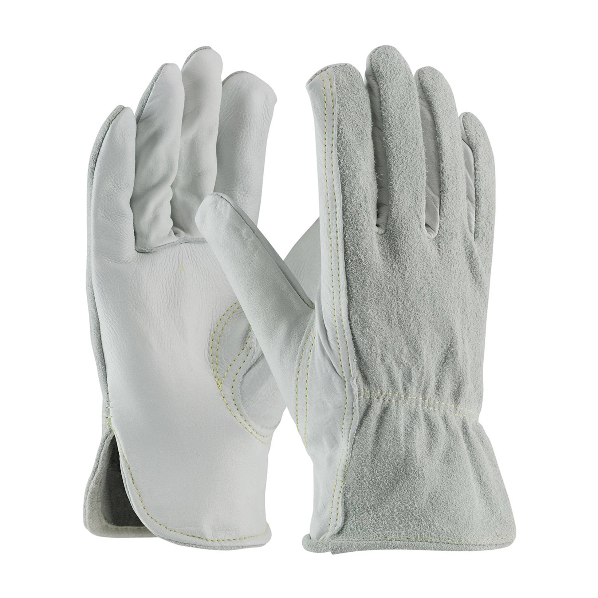 PIP Regular Grade Top Grain Leather Drivers Glove w/Split Cowhide Back ...