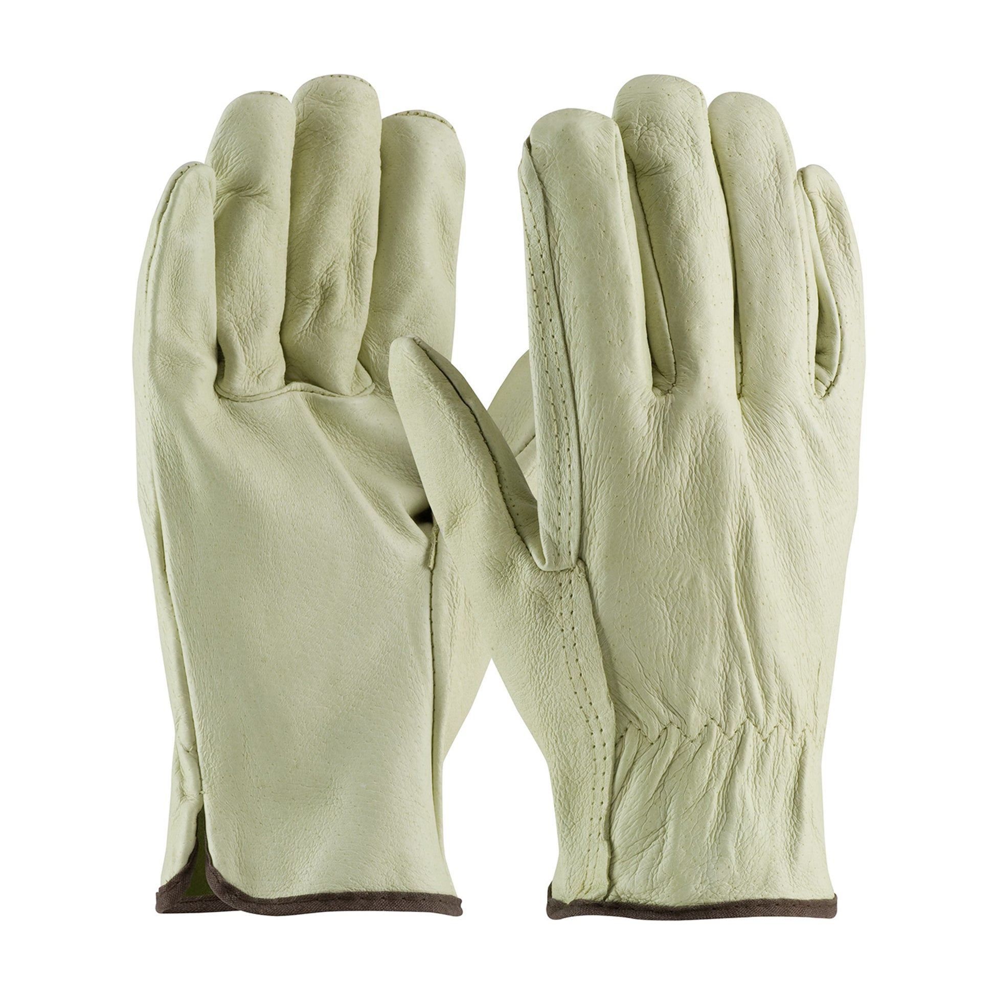 PIP Regular Grade Top Grain Pigskin Leather Drivers Glove - Straight T ...