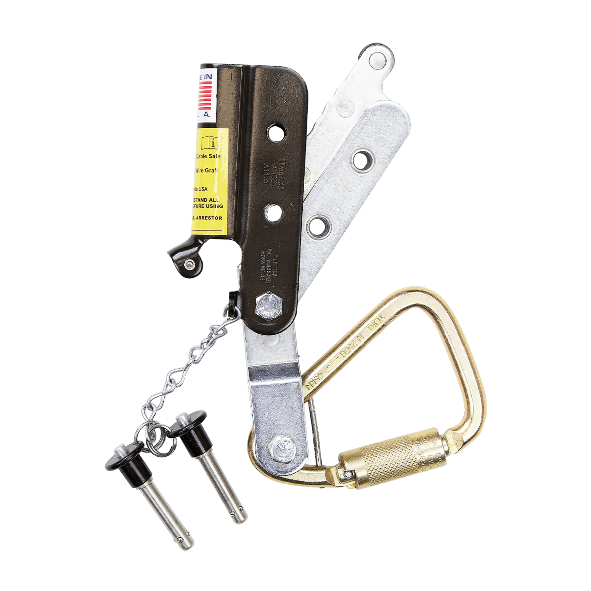 FallTech Hinged Trailing Cable Sleeve with Carabiner - 7609 – Jendco ...