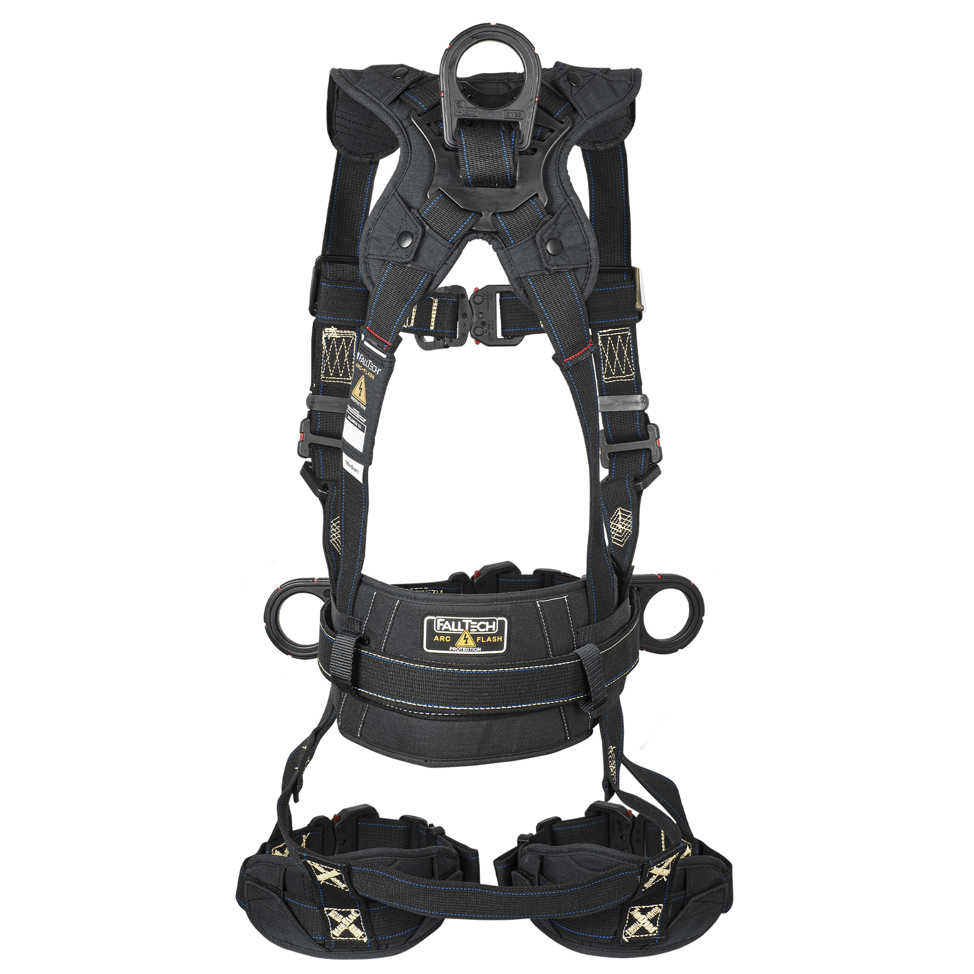 FallTech FT-Arc Flash Construction Climbing Harness - Overmolded Quick ...