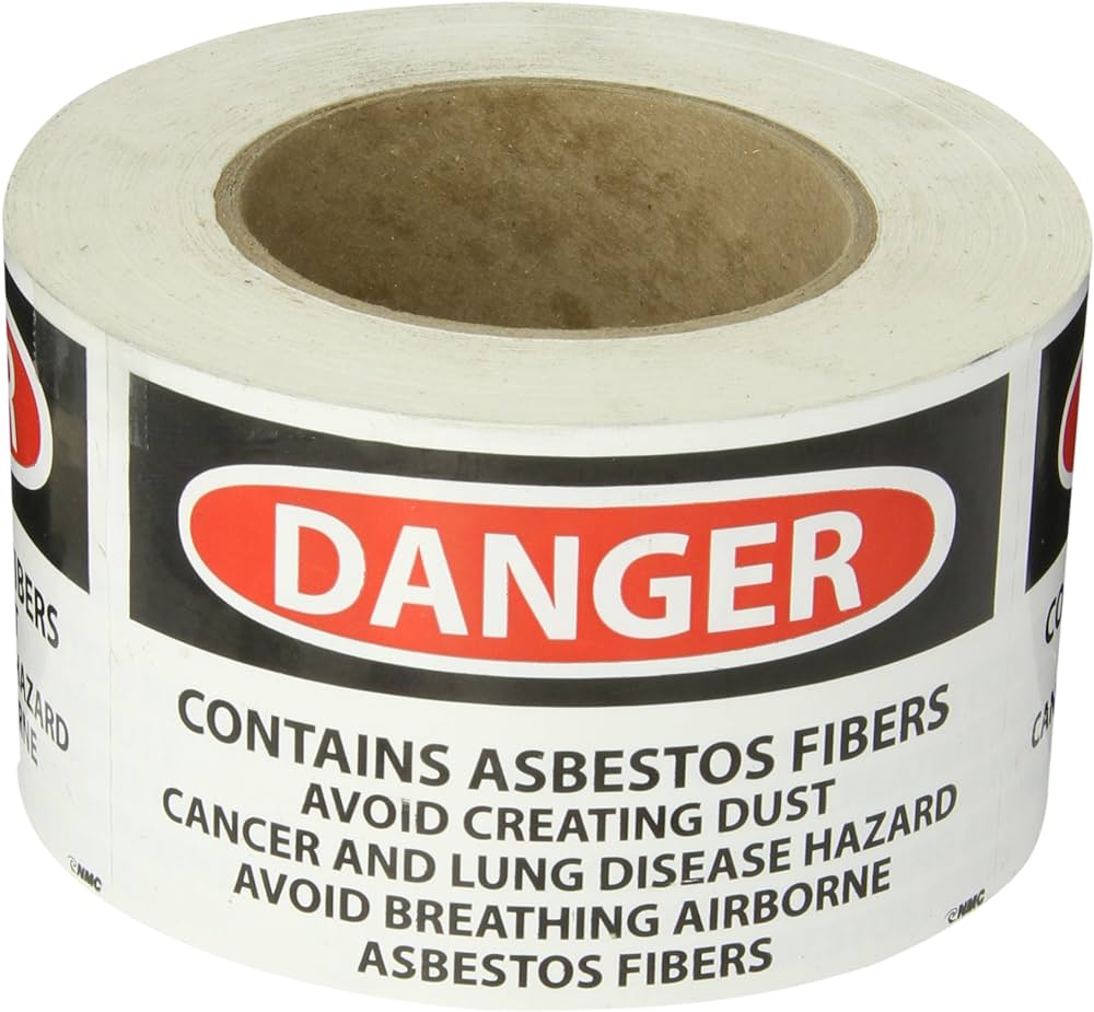 3x5 Danger Asbestos Labels/500 - 420-4002 – Jendco Safety Supply