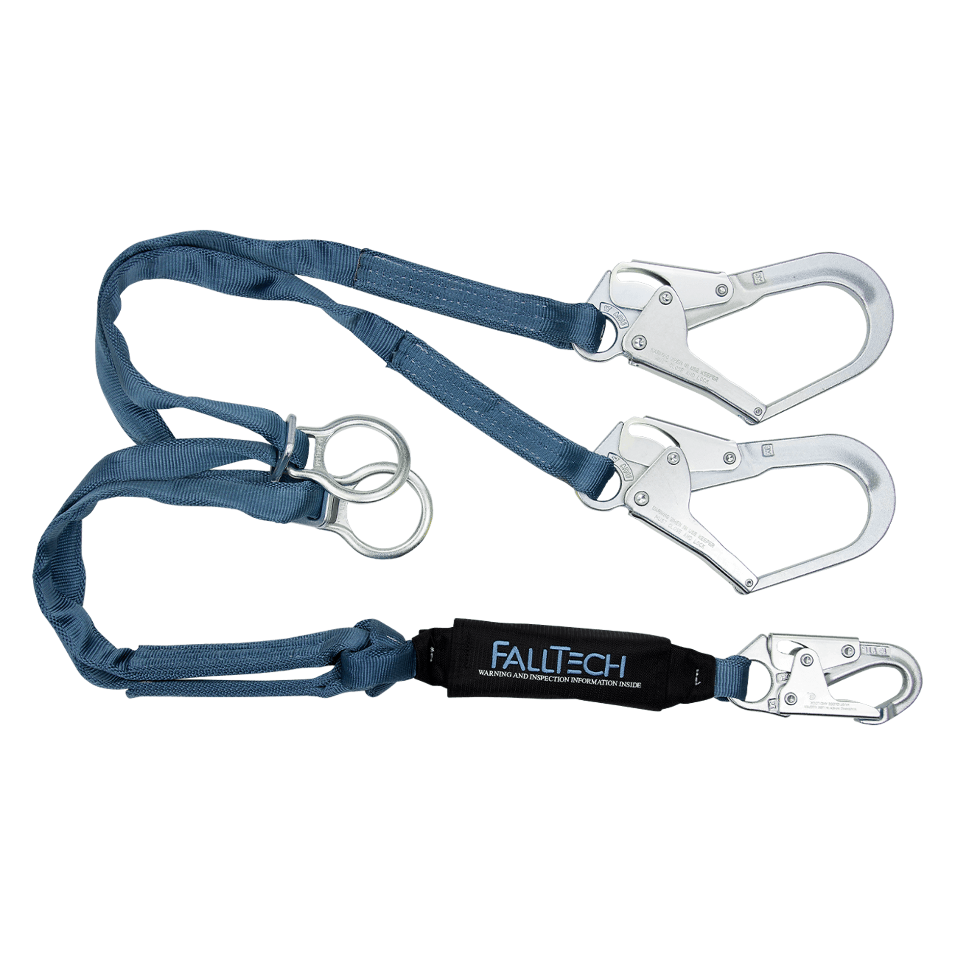 Falltech Sala FallTech 6' ViewPack Tie-back Energy Absorbing Lanyard Double-leg with ...