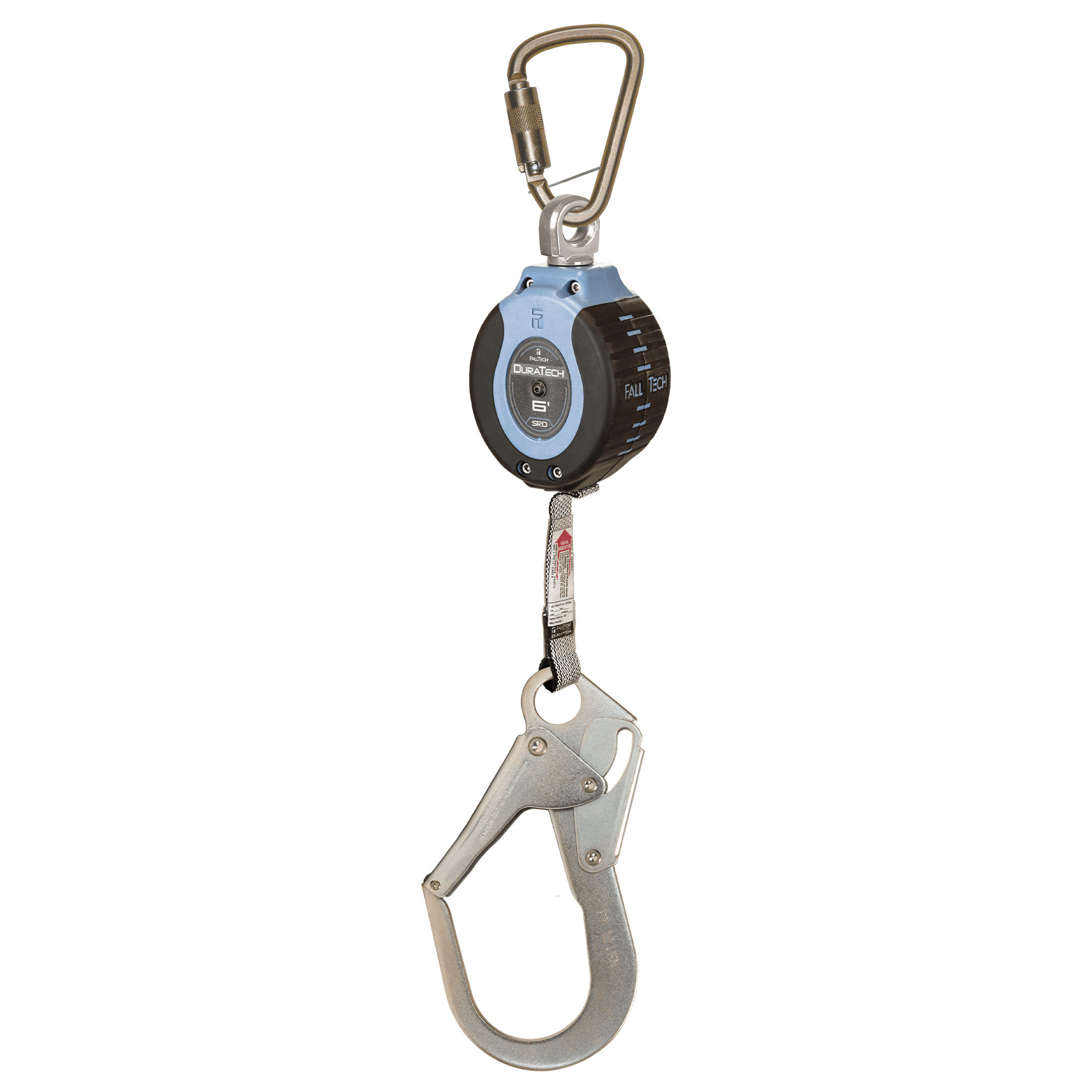 FallTech 6' DuraTech Personal SRL with Steel Rebar Hook Includes Steel ...