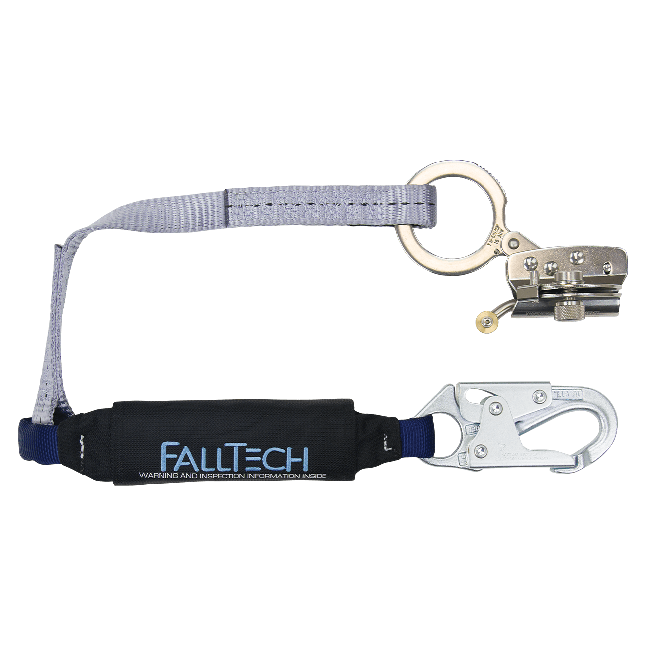 FallTech Hinged Trailing Stainless Steel Rope Adjuster with 3' ViewPac ...