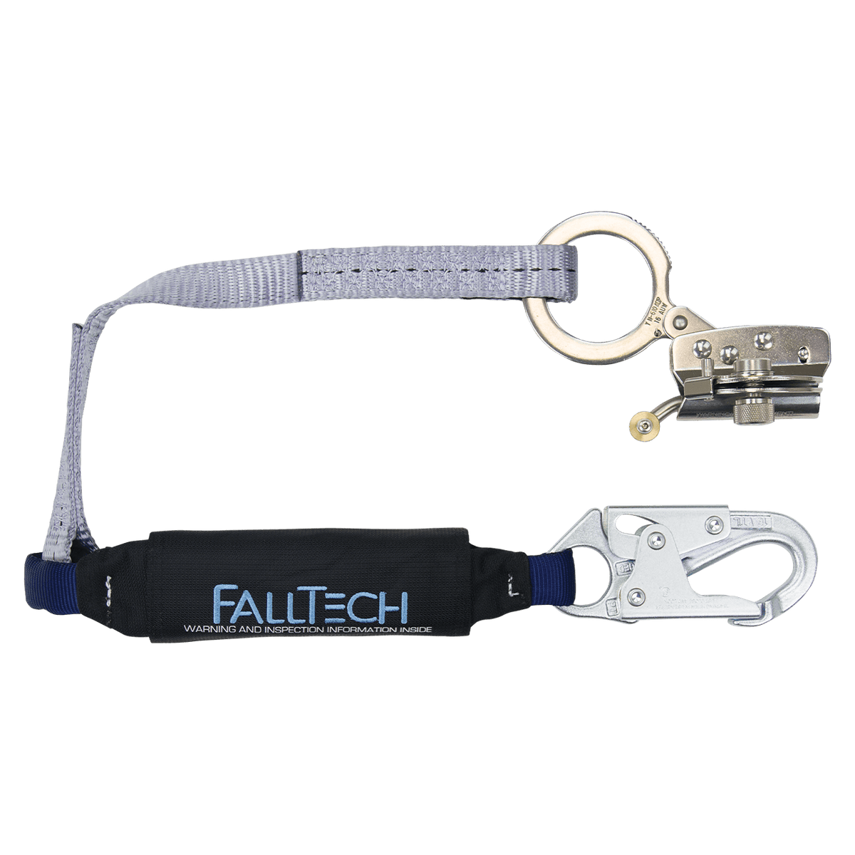FallTech Hinged Trailing Stainless Steel Rope Adjuster with 3' ViewPac ...