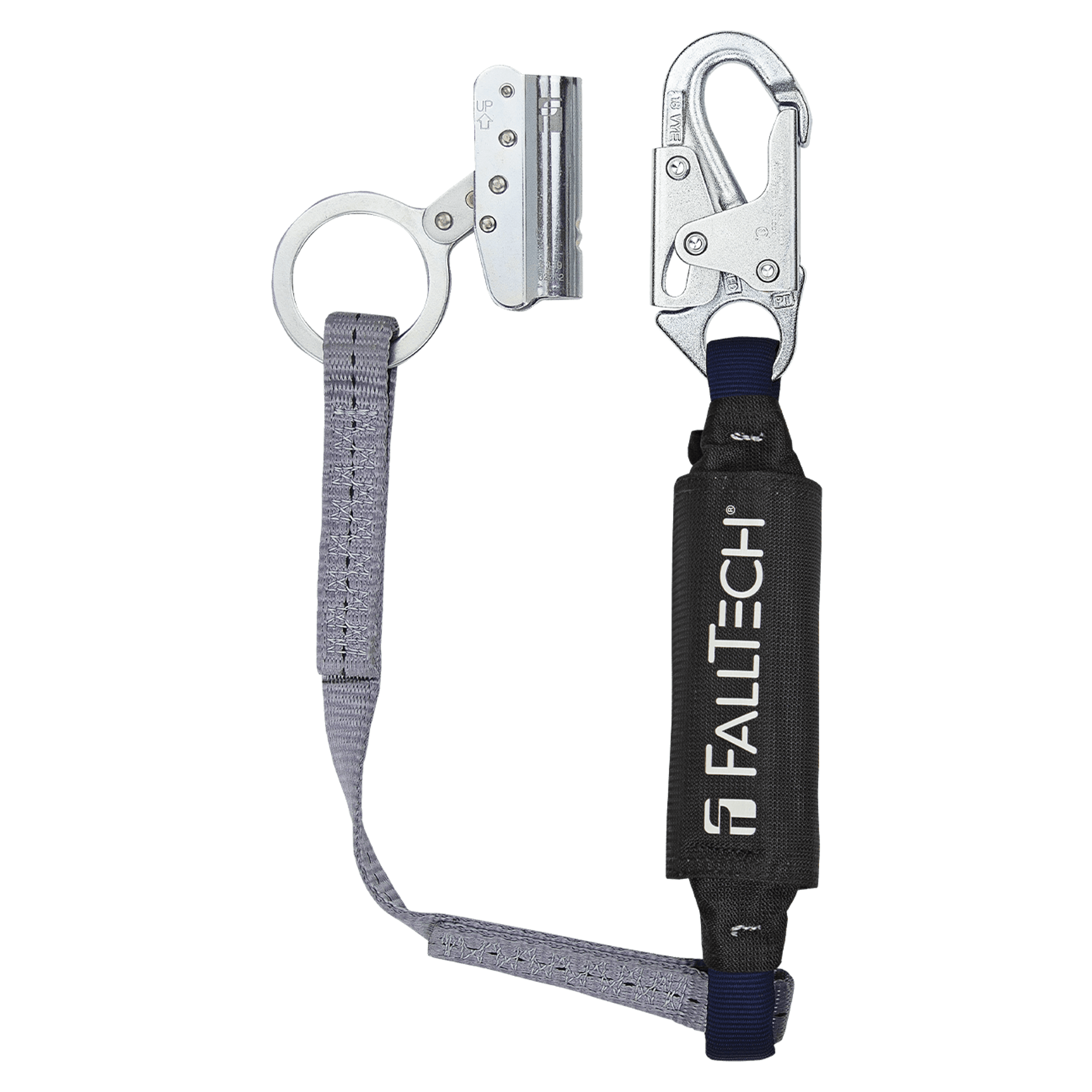 FallTech Trailing Rope Adjuster with 3' ViewPack Energy Absorbing Lany ...