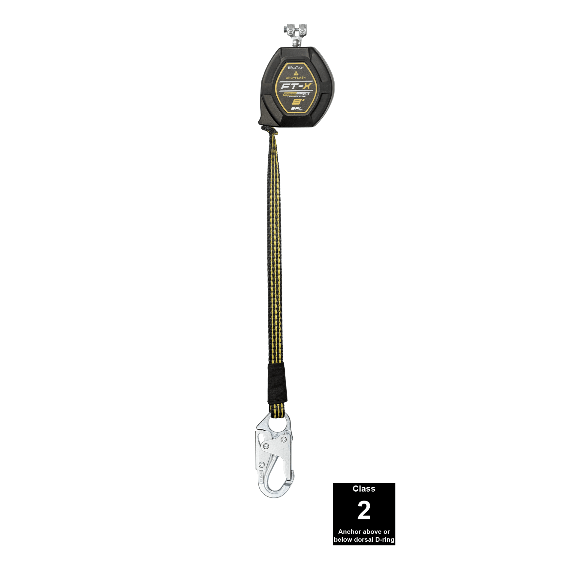 FallTech 8' FT-X EdgeCore Arc Flash Class 2 Leading Edge SRL-P - Repla ...