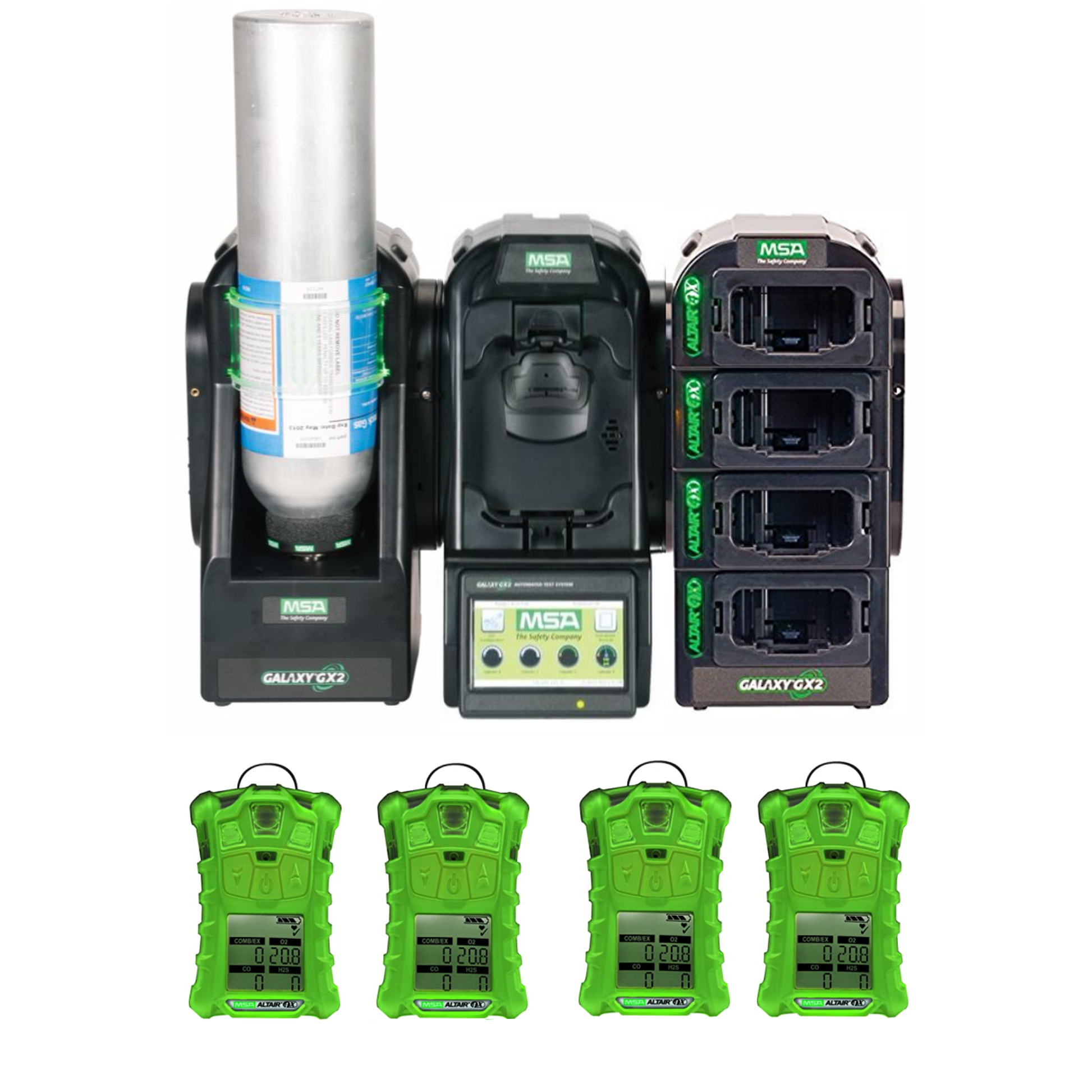 MSA ALTAIR 4XR Calibration Start Up Kit With Galaxy GX2 Station