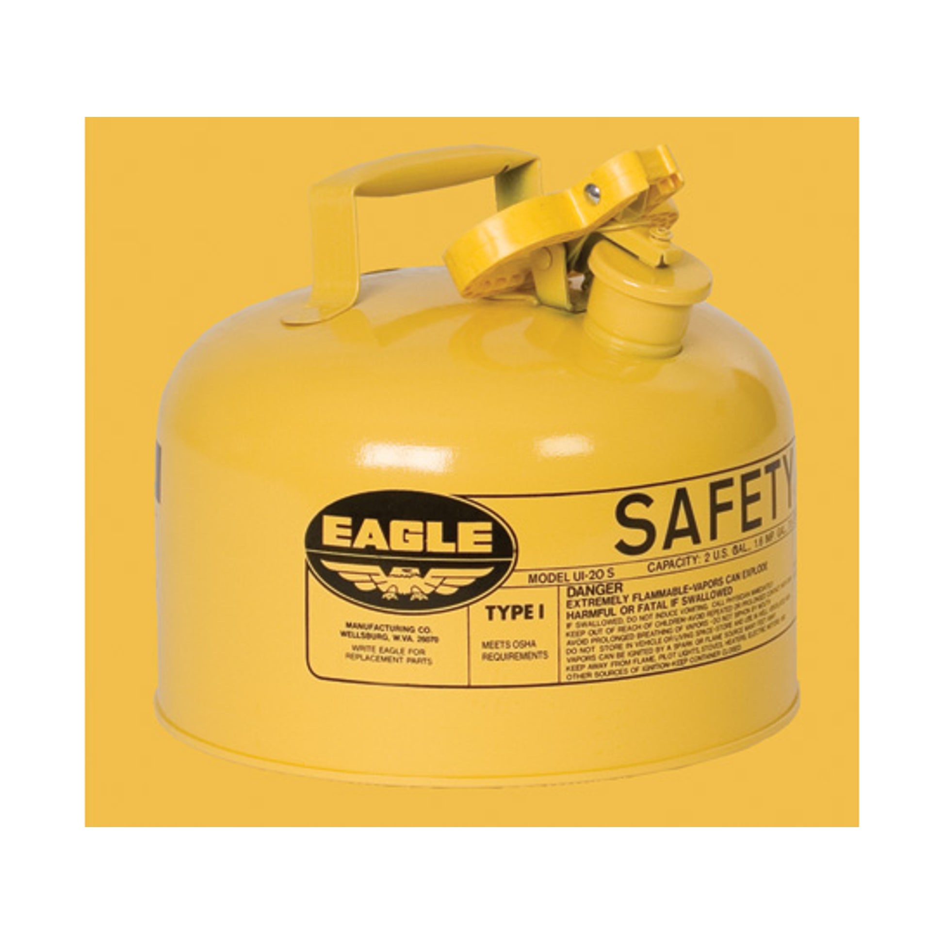 Justrite Type I Steel Safety Can for Diesel - 2.5 Gallon - Flame Arres ...