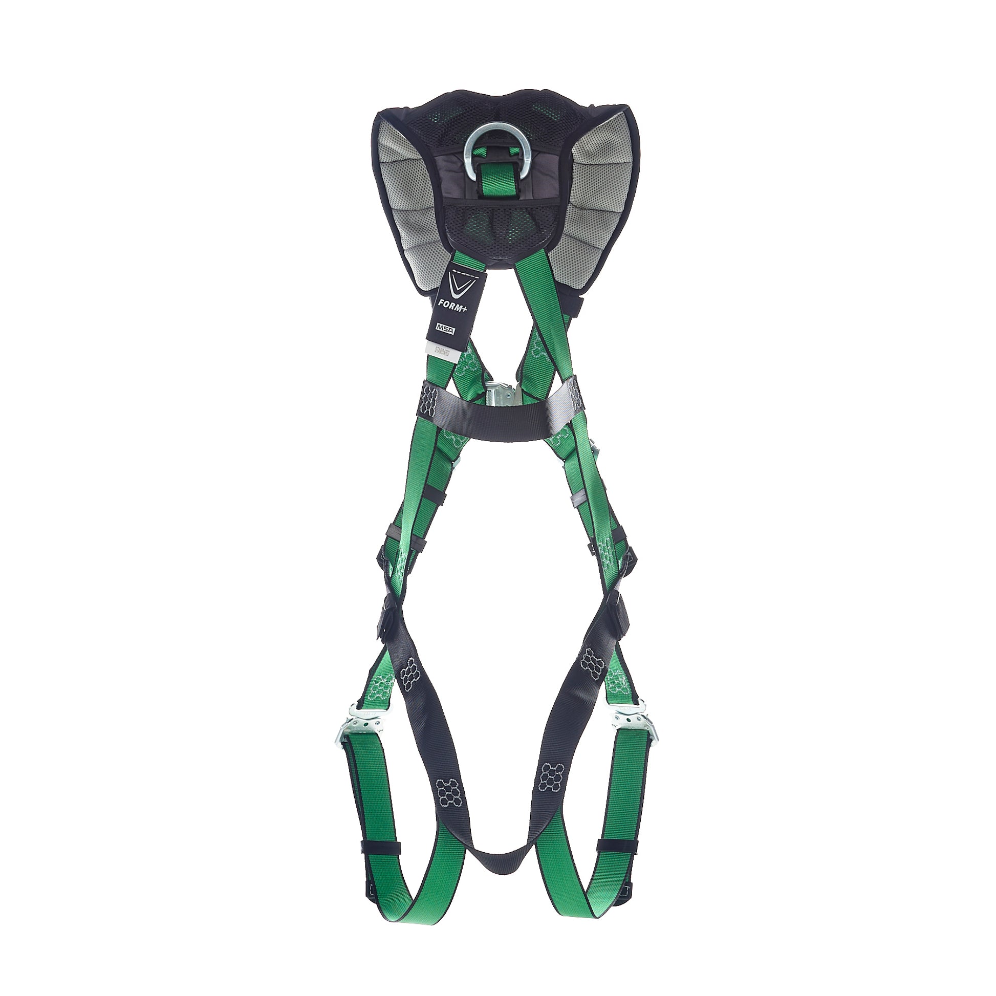 MSA V-FORM+ Harness w/Back, Front & Side D-Rings - Tongue Buckle Leg S ...
