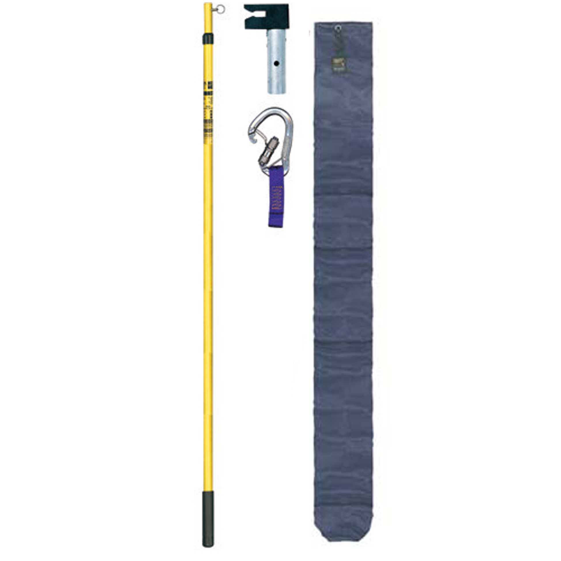 MSA Adjustable Fiberglass Reach Rescue Pole - 8 ft. to 24ft. - SFP6750 ...