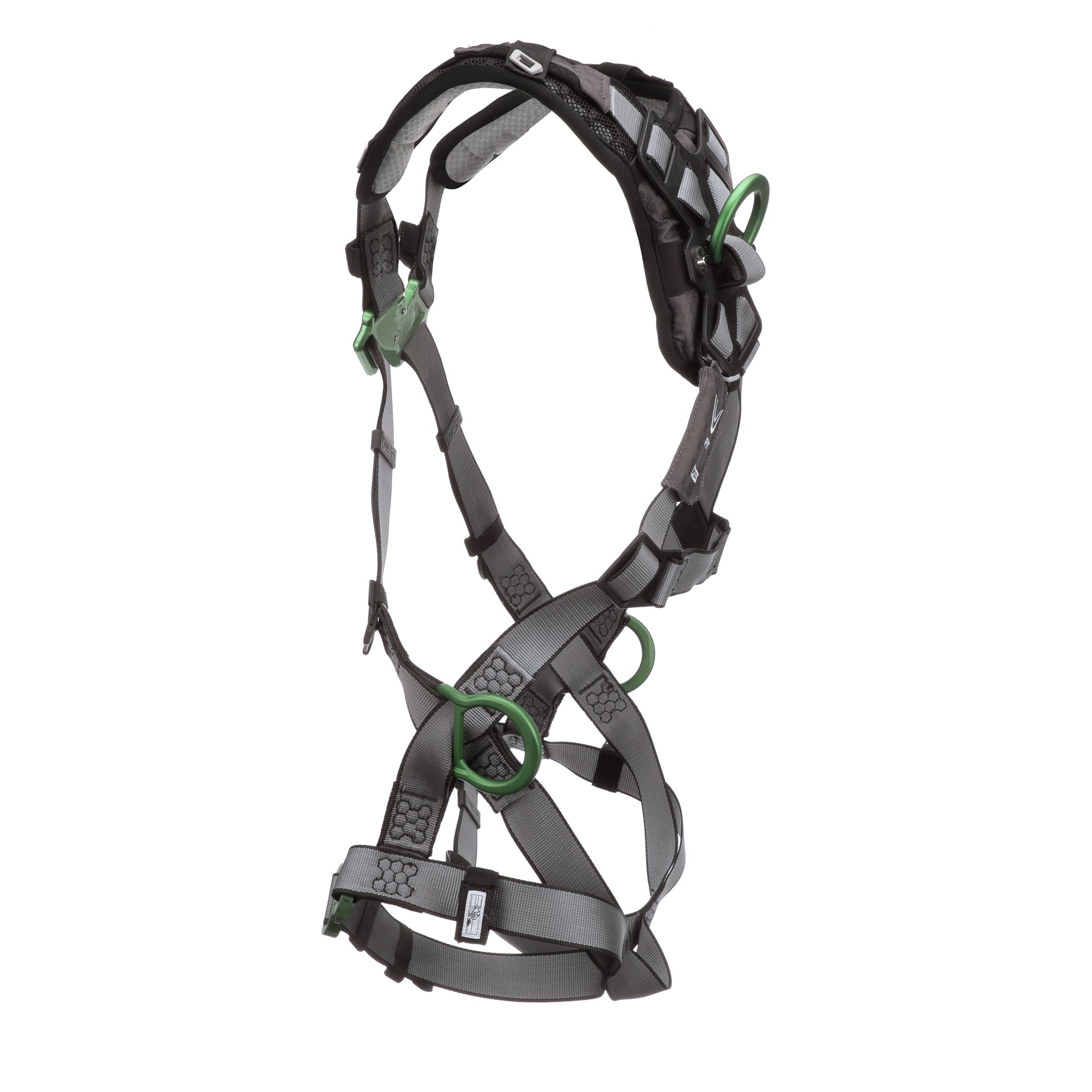 MSA V-FIT Harness w/Back & Side D-Rings - Quick-Connect Leg Straps - S ...
