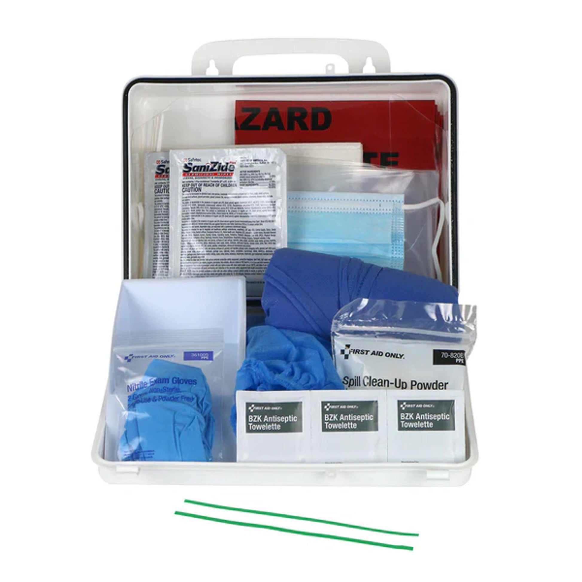 First Aid Only Wall-Mount Bloodborne Pathogen & Bodily Fluid Spill Kit ...